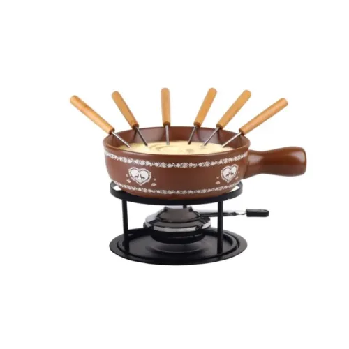Nouvel, NOUVEL 403807 Hirsch-Herz - Käsefondue Set (Braun)