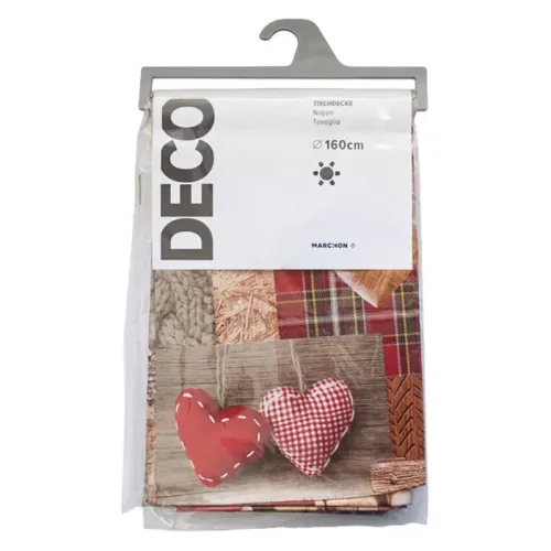 Deco, Mood Tischtuch Milano Herz rund 160cm