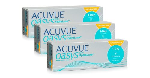Acuvue, Acuvue Oasys 1-Day with HydraLuxe for Astigmatism (30 Linsen)
