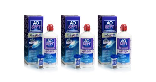 AO Sept Plus, AOSEPT PLUS with HydraGlyde - 2 x 360ml + Behälter