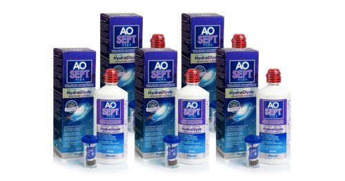AO Sept Plus, AOSEPT PLUS with HydraGlyde - 2 x 360ml + Behälter