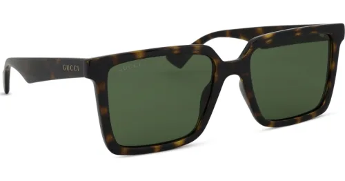 Kering Eyewear Spa, Kering Eyewear Spa Gucci GG1540S Unisex-Sonnenbrille Vollrand Quadratisch Kunststoff-Gestell, Havanna