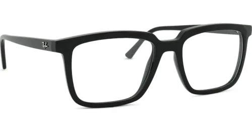 Luxottica Fashion Brillen Vertriebs GmbH, Luxottica Fashion Brillen Vertriebs GmbH Ray Ban 0RX7239 ALAIN Unisex-Brille inkl. Gläser Vollrand Quadratisch Propionat-Gestell 54/18/145, Schwarz