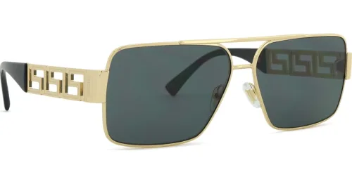 Luxottica Fashion Brillen Vertriebs GmbH, Luxottica Fashion Brillen Vertriebs GmbH Versace VE2290 Herren-Sonnenbrille Vollrand Eckig Metall-Gestell, Gold