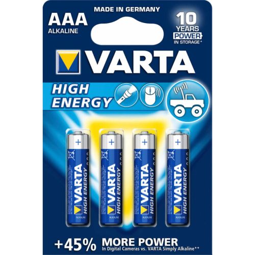 VARTA, Varta LONGLIFE Power AAA Bli 4 Micro (AAA)-Batterie Alkali-Mangan 1.26 Ah 1.5 V 4 St.