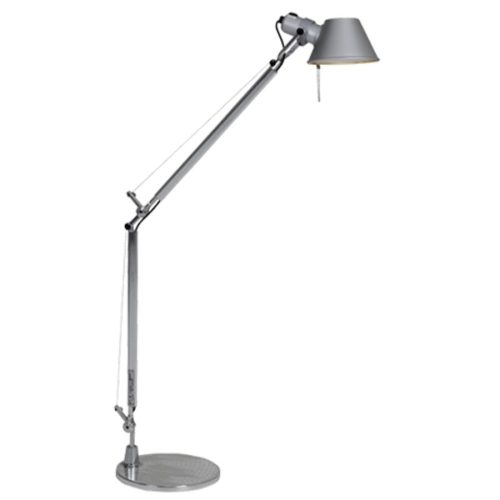 Artemide, Designer-Tischlampe Artemide Tolomeo silber dimmbar H 64.5 cm - LED - Lichtfarbe: Warmweiss - Material: Aluminium - Designer-Tischlampe- LED
