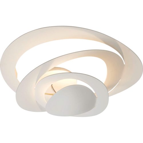 Artemide, Designer-Deckenlampe Artemide Pirce Mini - Farbe: Aluminium/Weiss - LED - Lichtfarbe: Warmweiss - Material: Metall - Designer-Deckenlampe- LED