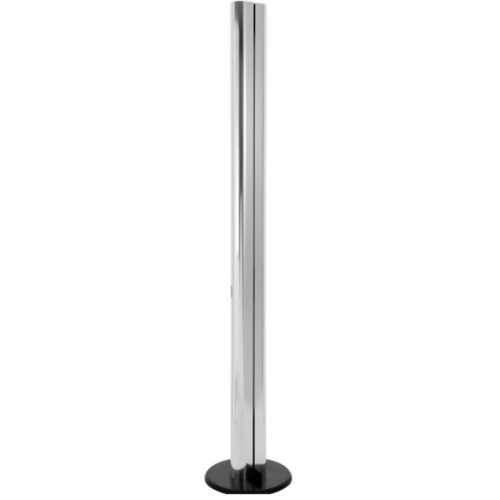 Artemide, Designer-Stehlampe Artemide Megaron Terra dimmbar H 35 cm - Farbe: Aluminium glänzend/Schwarz - LED - Lichtfarbe: Warmweiss - Material: