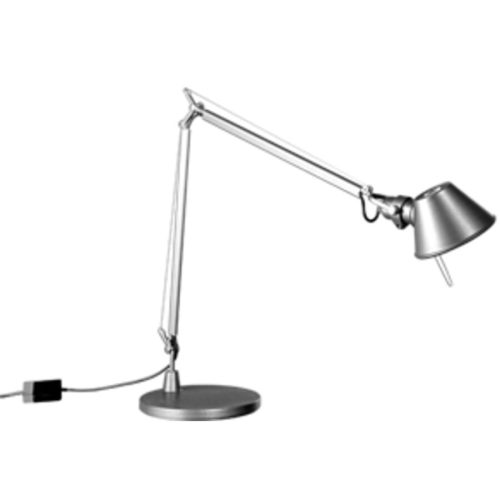 Artemide, Designer-Tischlampe Artemide Tolomeo Micro dimmbar H 37 cm - Farbe: Aluminium - LED - Lichtfarbe: Warmweiss - Material: Metall - Schreibtischlampe-
