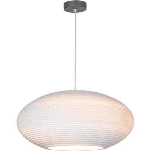 Graypants, Graypants Pendellampe Disc Weiss Karton 50 cm 23 cm - Material: Pappelholz - Pendellampe