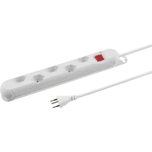 STEBA STRONG, Steckdosenleiste mit Reset-Schalter | 5 × T13 | 3 m