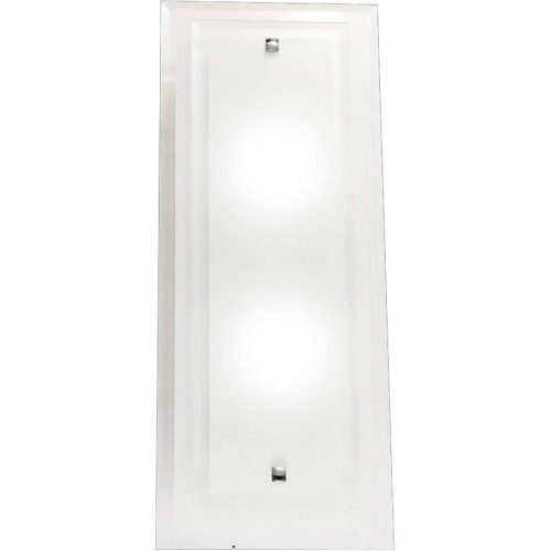 LIVIQUE, Wandlampe Marma Weiss/Grau Metall 20 cm 50 cm - Farbe: weiss/chrom - Wandlampe