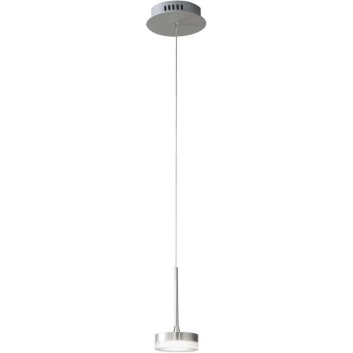 LIVIQUE, Pendellampe Dilan Silber Metall 200 cm - Farbe: Aluminium gebürstet - LED - Lichtfarbe: Warmweiss - Pendellampe- LED Energiesparlampe