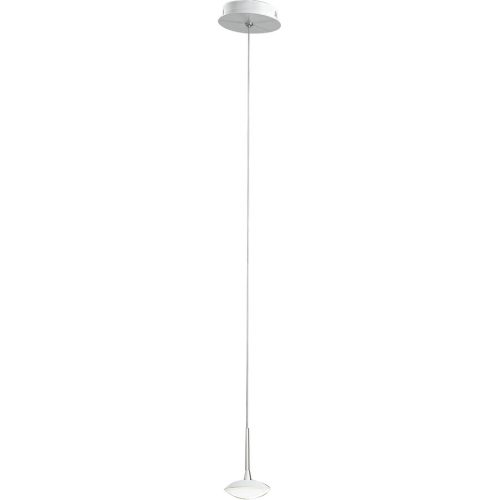 LIVIQUE, Pendellampe Hara Weiss Metall 200 cm - LED - Lichtfarbe: Warmweiss - Pendellampe- LED Energiesparlampe