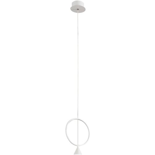LIVIQUE, Pendellampe Vitor Weiss Metall 200 cm - LED - Lichtfarbe: Warmweiss - Pendellampe- LED Energiesparlampe