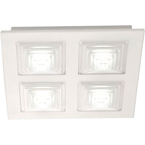 LIVIQUE, Deckenlampe Faras Weiss Metall 35 cm 7 cm - LED - Lichtfarbe: Warmweiss - Deckenlampe- LED Energiesparlampe