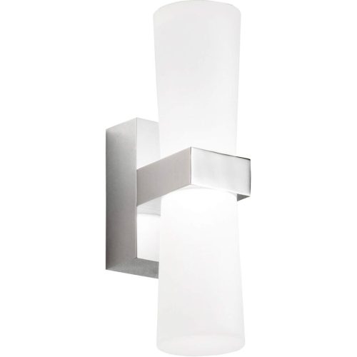 LIVIQUE, Wandlampe Ira Grau Metall 6 cm 22 cm - Farbe: verchromt - LED - Lichtfarbe: Warmweiss - Wandlampe- LED Energiesparlampe