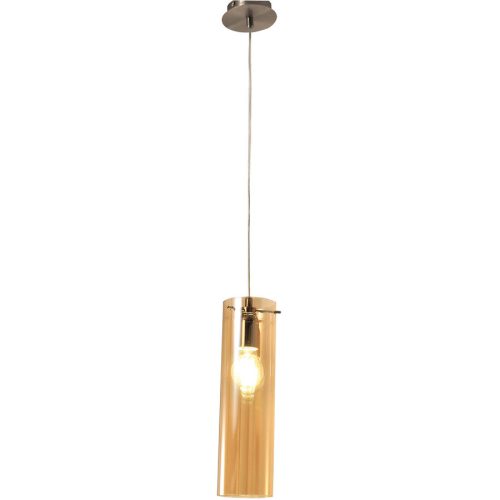 LIVIQUE, Pendellampe Syra Grau Metall 200 cm - Farbe: Nickel satiniert - Pendellampe