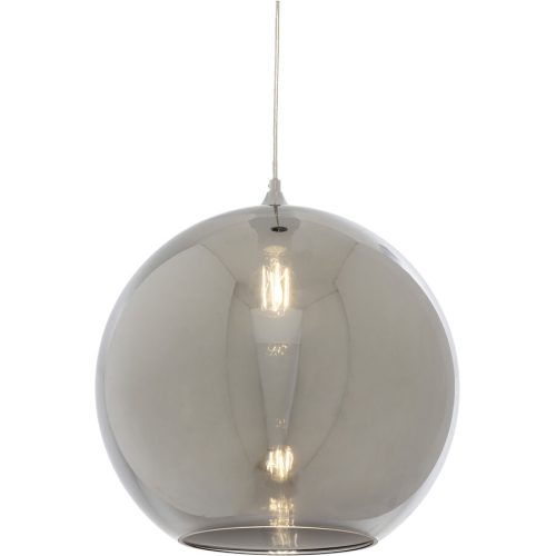 LIVIQUE, Pendellampe Roseau Grau Glas 40 cm 120 cm - Pendellampe