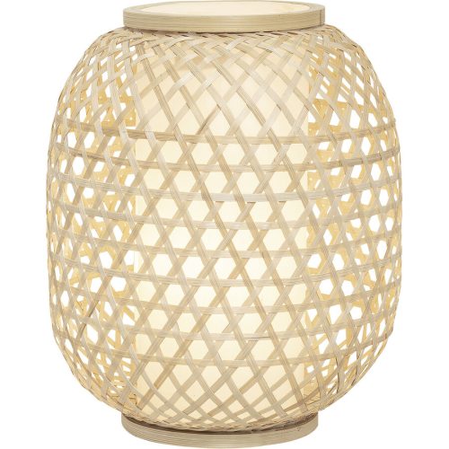 LIVIQUE, Tischlampe Sedrina Braun Kunststoff 25 cm 31 cm - Farbe: Nature - Tischlampe