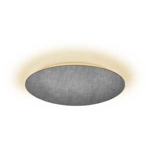 Escale, Escale Deckenlampe Blade Grau Aluminium 34 cm 4 cm - Farbe: betongrau - LED - Lichtfarbe: Extra warmweiss - Deckenlampe- LED Energiesparlampe