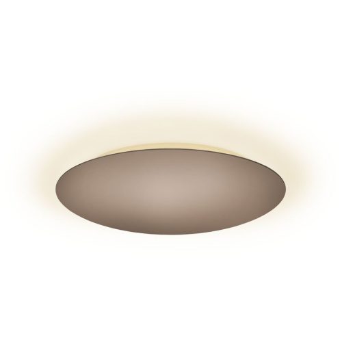 Escale, Escale Deckenlampe Blade Braun/Grau Aluminium 44 cm 4 cm - Farbe: taupe - LED - Lichtfarbe: Extra warmweiss - Deckenlampe- LED Energiesparlampe