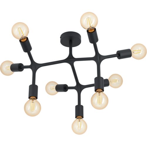 Eglo, Eglo Deckenlampe Bocadella I Schwarz Stahl 36.5 cm - Deckenlampe