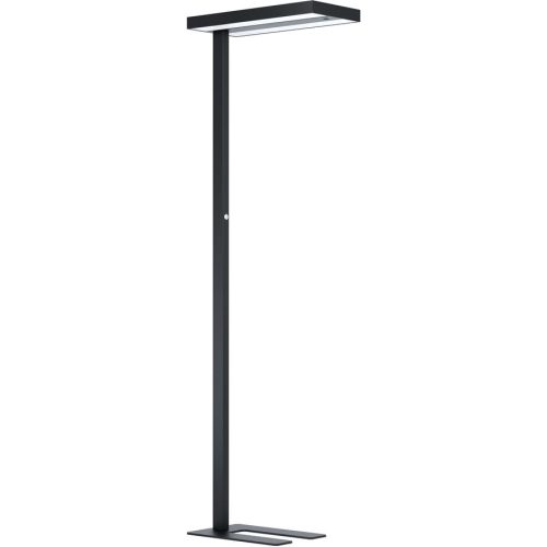 Eglo, Eglo Stehlampe Garabella Weiss Aluminium/Kunststoff 28 cm 196 cm - Farbe: schwarz - LED - Lichtfarbe: Helles Neutralweiss - Stehlampe- LED