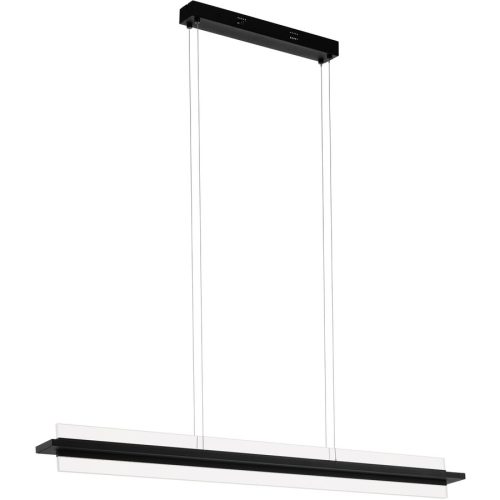 Eglo, Eglo Pendellampe Spadafora Schwarz Aluminium/Kunststoff/Stahl 8 cm 110 cm - LED - Lichtfarbe: Warmweiss - Material: Aluminium/Stahl/Kunststoff -