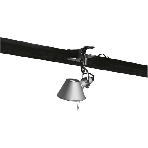 Artemide, Designer-Wandlampe zum Klemmen Artemide Tolomeo Micro - Farbe: alufarbig - LED - Lichtfarbe: Extra warmweiss - Material: Aluminium/Stahl -