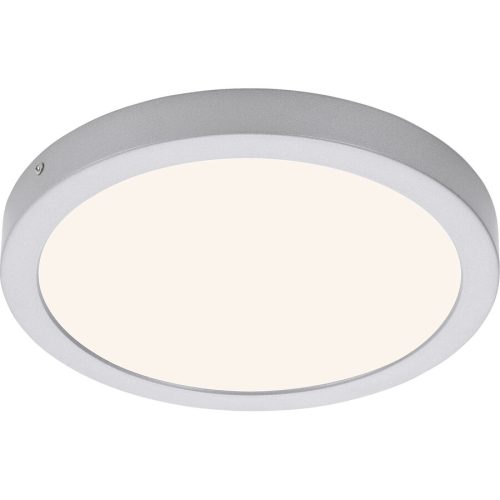 LIVIQUE, Deckenlampe Cissione Weiss/Grau Kunststoff/Metall 30 cm 3 cm - Farbe: chrom matt/weiss - LED - Lichtfarbe: Helles Neutralweiss - Material:
