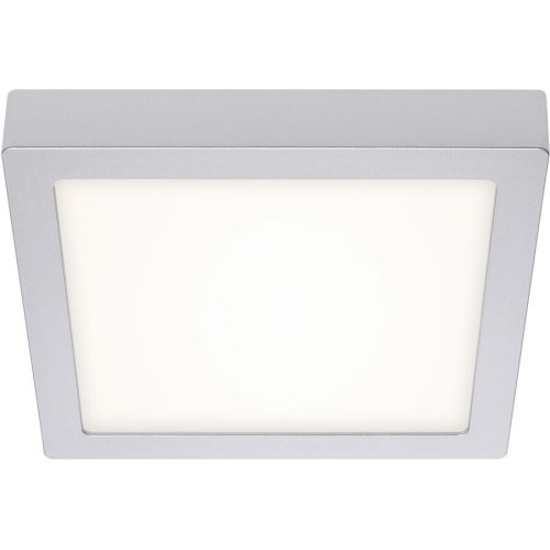 LIVIQUE, Deckenlampe Cissione Weiss/Grau Kunststoff/Metall 23 cm 3 cm - Farbe: chrom matt/weiss - LED - Lichtfarbe: Helles Neutralweiss - Material:
