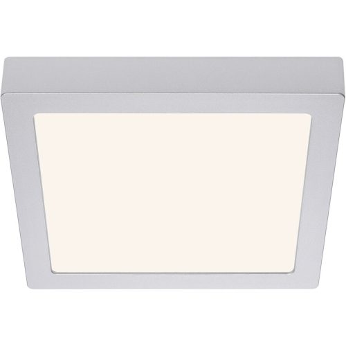 LIVIQUE, Deckenlampe Cissione Grau Kunststoff/Metall 23 cm 3 cm - Farbe: chrom matt - LED - Lichtfarbe: Warmweiss - Material: Metall/Kunststoff - Deckenlampe-
