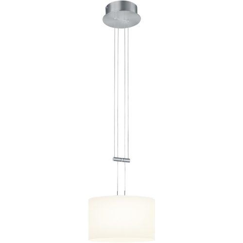 Bankamp, Designer-Pendellampe Bankamp Grazia Nickel matt dimmbar D 32 cm - Farbe: Nickel matt/Chrom abgesetzt - LED - Lichtfarbe: Extra warmweiss - Material: