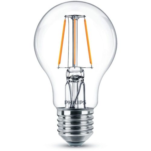 Philips, Leuchtmittel Philips Glas E27 4.3 W - Farbe: transparent - LED - Lichtfarbe: Extra warmweiss - Leuchtmittel- LED Leuchtmittel