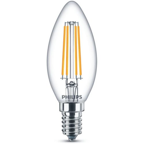 Philips LED, Philips LED 76219300 LED EEK E (A - G) E14 Kerzenform 6.5 W = 60 W Warmweiß (Ø x L) 3.5 cm x 9.7 cm 1 St.