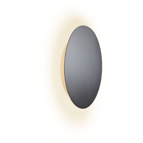 Escale, Escale Deckenlampe Blade Grau Aluminium 18 cm 4 cm - Farbe: anthrazit - LED - Lichtfarbe: Extra warmweiss - Deckenlampe- LED Energiesparlampe