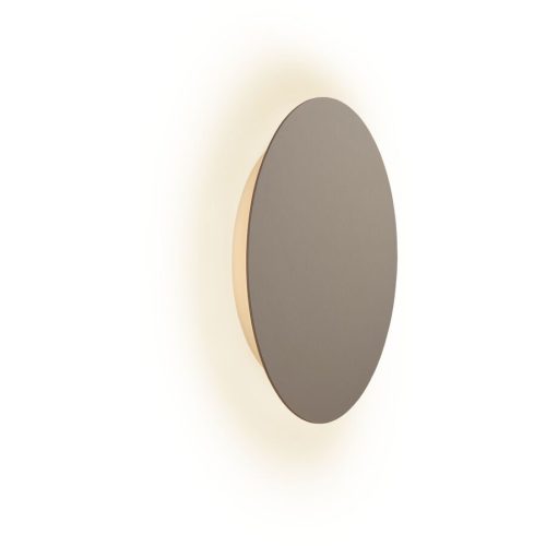 Escale, Escale Deckenlampe Blade Braun/Grau Aluminium 24 cm 4 cm - Farbe: taupe - LED - Lichtfarbe: Extra warmweiss - Deckenlampe- LED Energiesparlampe