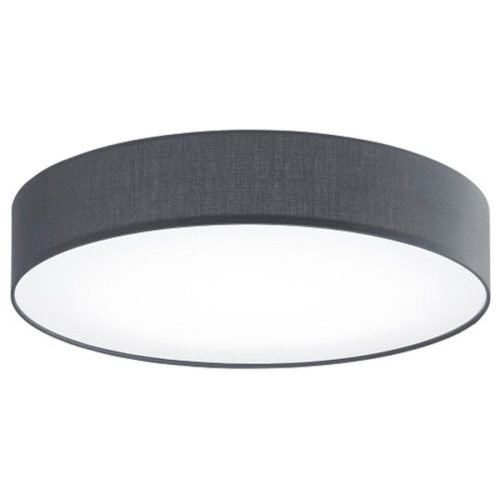 LIVIQUE, Deckenlampe Noad Grau Metall/Stoff 50 cm 10 cm - Farbe: anthrazit - LED - Lichtfarbe: Neutralweiss - Material: Metall/ Stoff - Deckenlampe- LED