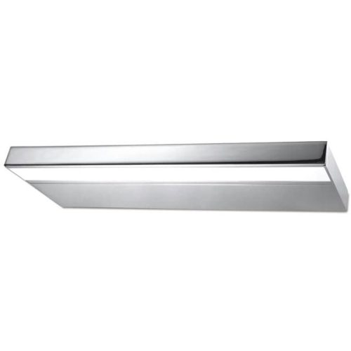 LIVIQUE, Wandlampe Amos Grau Metall 30 cm 2.5 cm - Farbe: chrom - LED - Wandlampe- LED Energiesparlampe