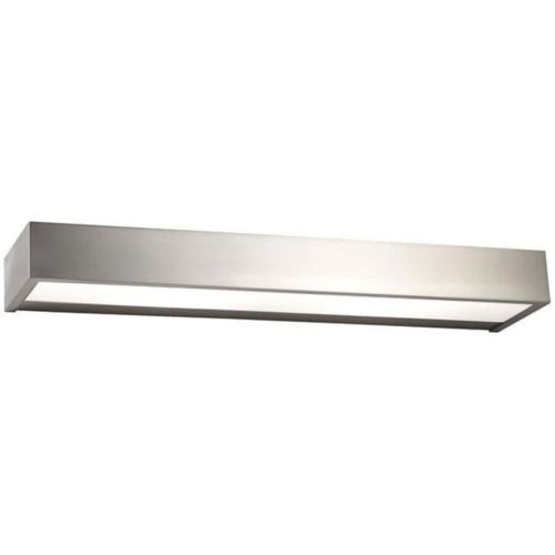 LIVIQUE, Wandlampe Apollo Grau Metall 60 cm 5 cm - Farbe: Nickel matt - LED - Wandlampe- LED Energiesparlampe