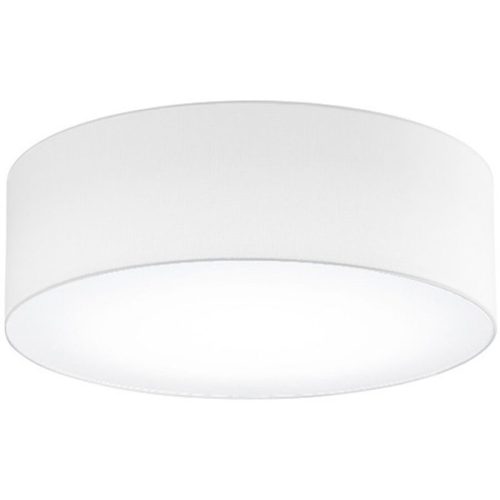 LIVIQUE, Deckenlampe Noah Weiss Metall/Stoff 50 cm 16 cm - Farbe: reinweiss - LED - Lichtfarbe: Warmweiss - Material: Metall/ Stoff - Deckenlampe- LED