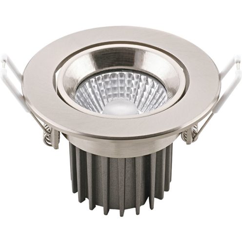 LIVIQUE, Einbaustrahler Curdin Grau Aluminium 9 cm 0 cm - Farbe: Nickel gebürstet - LED - Einbaustrahler- LED Energiesparlampe