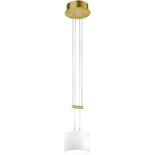 Bankamp, Designer-Pendellampe Bankamp Grazia Messing matt 1-flammig dimmbar D 16 cm - LED - Lichtfarbe: Extra warmweiss - Material: Glas -