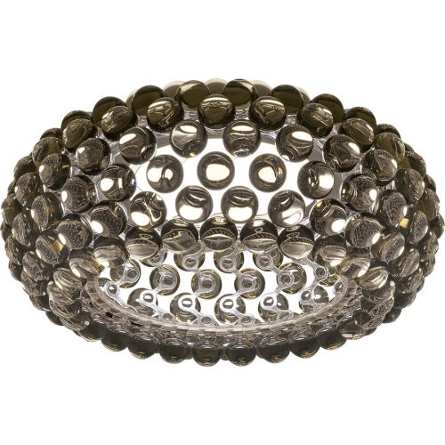 Foscarini, Foscarini Deckenlampe Caboche Grau Kunststoff 50 cm 19 cm - LED - Lichtfarbe: Extra warmweiss - Deckenlampe- LED Energiesparlampe