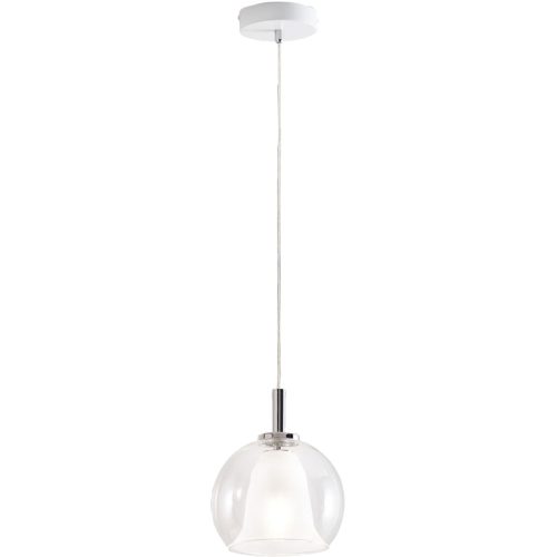 LIVIQUE, Pendellampe Aby Transparent Glas/Metall 26 cm Höhenverstellbar (manuell) - Material: Metall/Glas - Pendellampe
