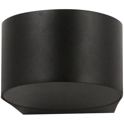 LIVIQUE, Wandlampe Joe Schwarz Aluminium/Glas 11 cm 7 cm - LED - Lichtfarbe: Warmweiss - Wandlampe- LED Energiesparlampe