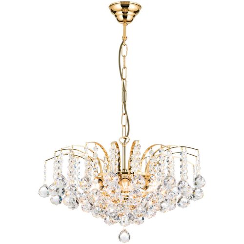 Briamond, Briamond Pendellampe Sheraton Gold/Transparent Kristall/Messing 52 cm 35 cm - Material: Messing/Kristall - Pendellampe