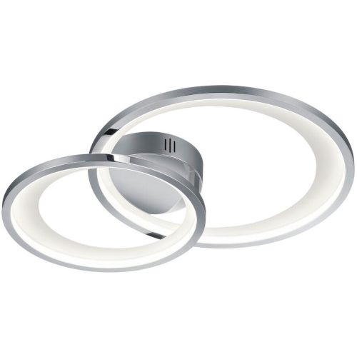 LIVIQUE, Deckenlampe Diluc Grau Metall 59 cm 8.5 cm - Farbe: chrom - LED - Lichtfarbe: Warmweiss - Deckenlampe- LED Energiesparlampe
