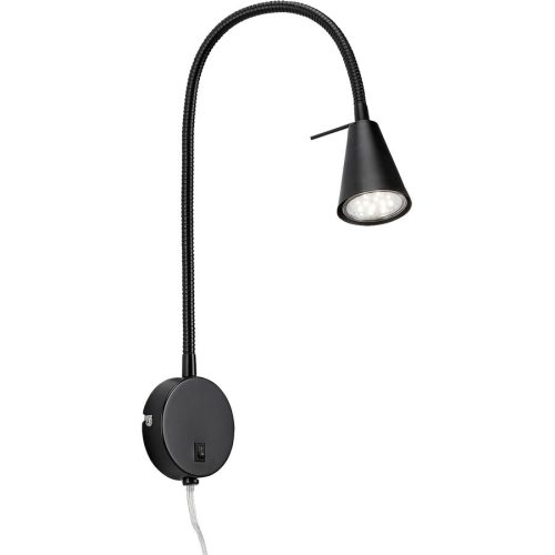 LIVIQUE, Wandlampe Conico Schwarz Metall 8 cm 45 cm - LED - Lichtfarbe: Warmweiss - Wandlampe- LED Energiesparlampe